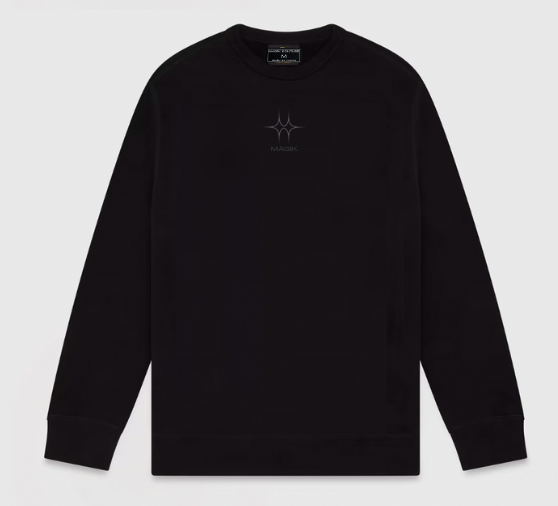 Sweatshirt black pigeon stars