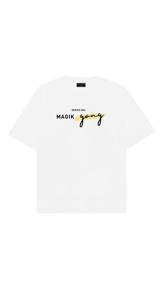 Camiseta Magik Gang Oversize Blanca