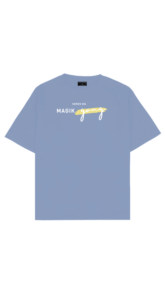 Camiseta Magik Gang Oversize-Azul
