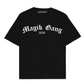 Camiseta Magik Gang Oversize alto relieve-Negra